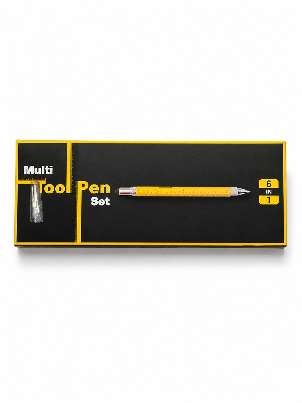 Multi Tool Pen Set - 6 in 1 - Yellow NIB